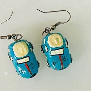 Vintage Car Earrings Retro Car Pierced